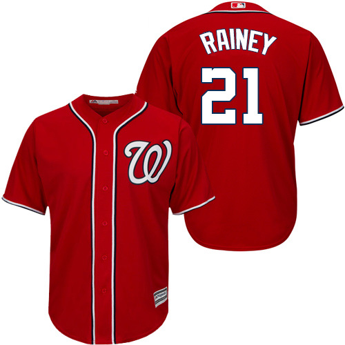 Nationals #21 Tanner Rainey Red New Cool Base Stitched Youth MLB Jersey